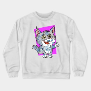 Cat Tattoo Crewneck Sweatshirt